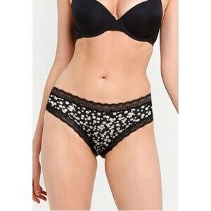 Cotton On Body Smooth Lace Trim Boyleg Bikini Brief 3 Pack Black Size XS